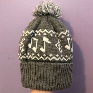 NWOT Music Note Beanie